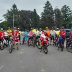 A good turnout at Reddall Reserve for the annual Christmas bike ride